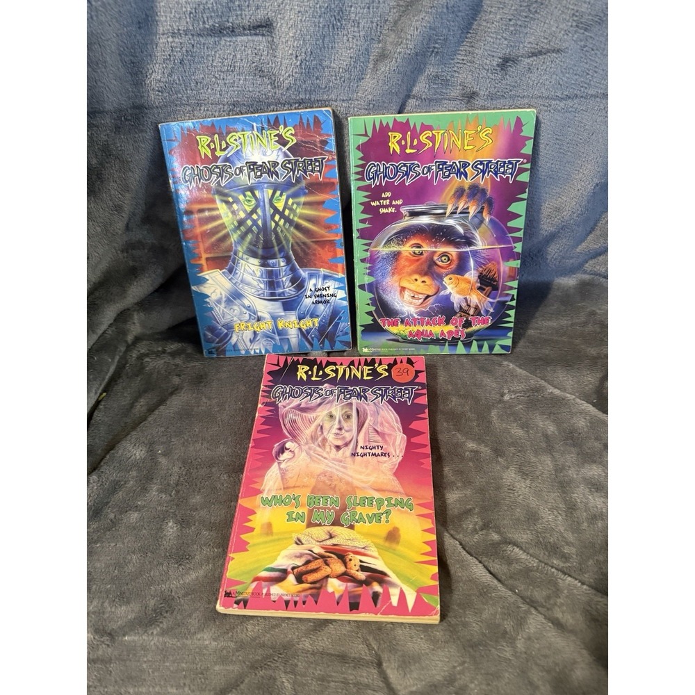 Lot Of 3 Ghosts of Fear Street Books Paperback R.L. Stine Vtg Paperback